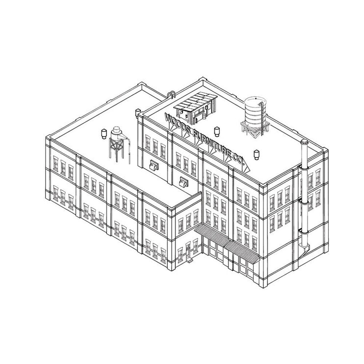 Woodland Scenics N Scale Woods Furniture Co. Kit DPM Kit