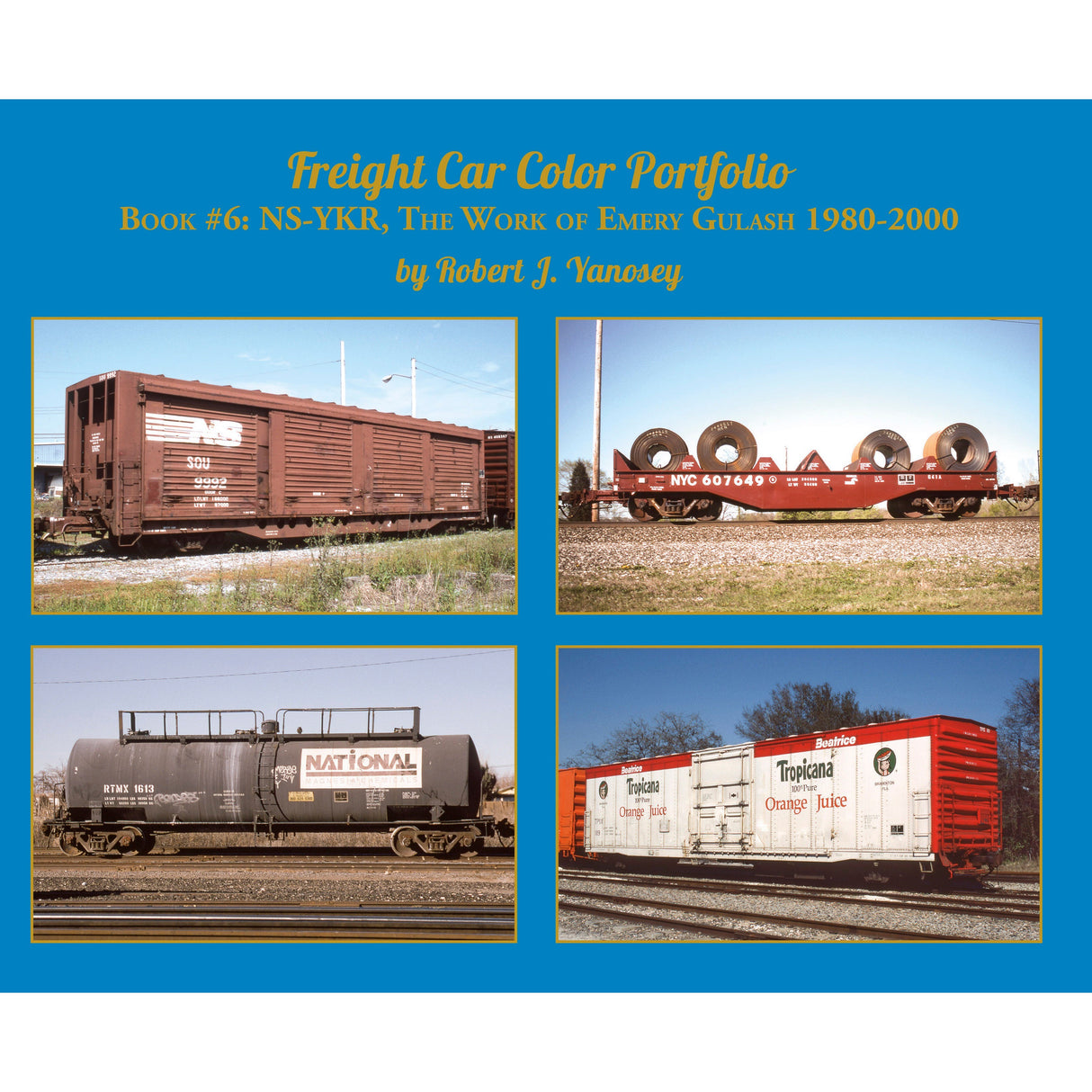 Morning Sun Books Freight Car Color Portfolio, Book #6: NS-YKR, The Work of Emery Gulash (Softcover)