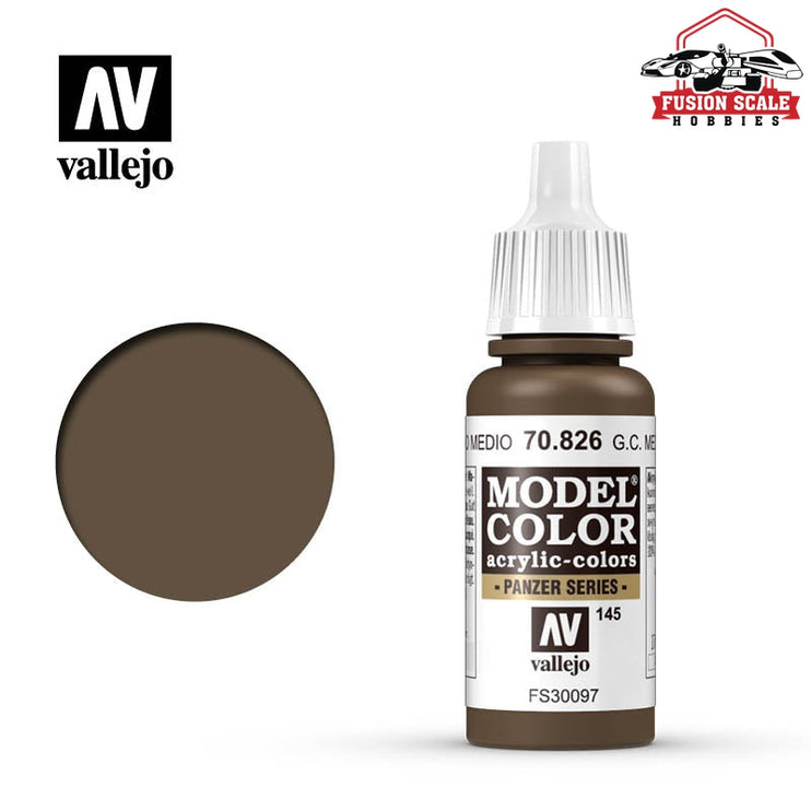 Vallejo Model Color Camo Medium Brown VLJ70826