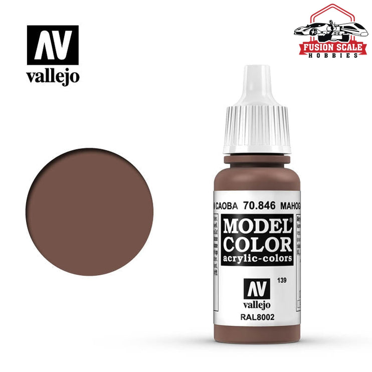 Vallejo Model Color Mahogany Brown VLJ70846