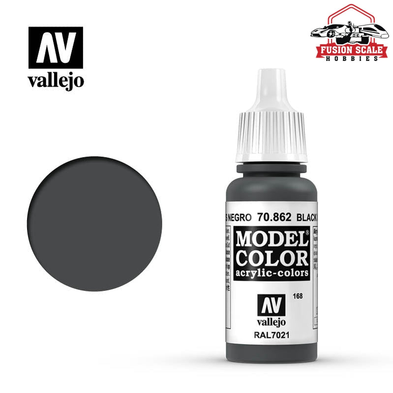 Vallejo Model Color Black Grey VLJ70862