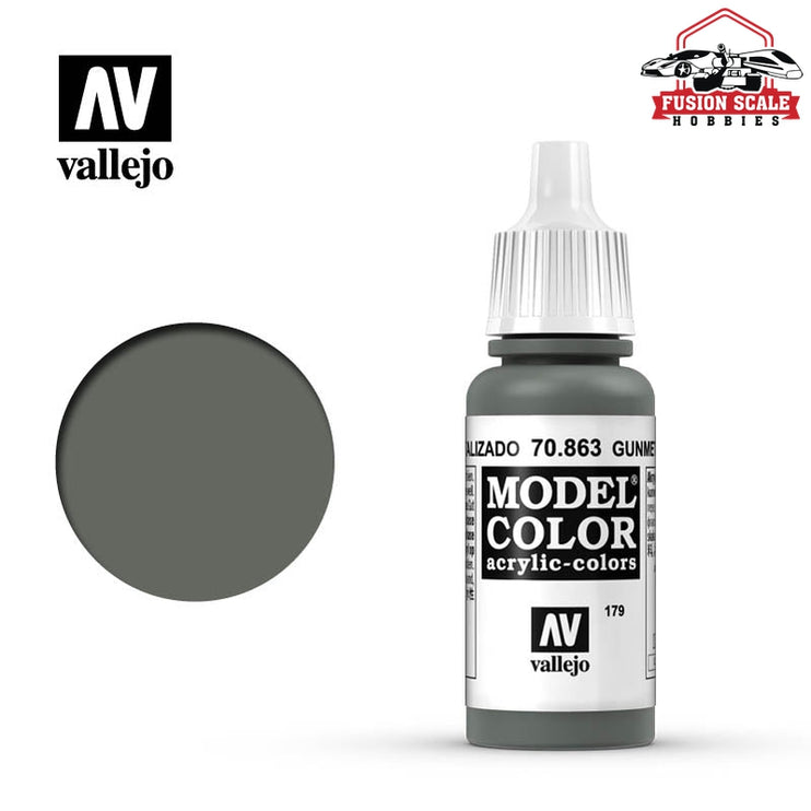 Vallejo Model Color Gunmetal Grey VLJ70863