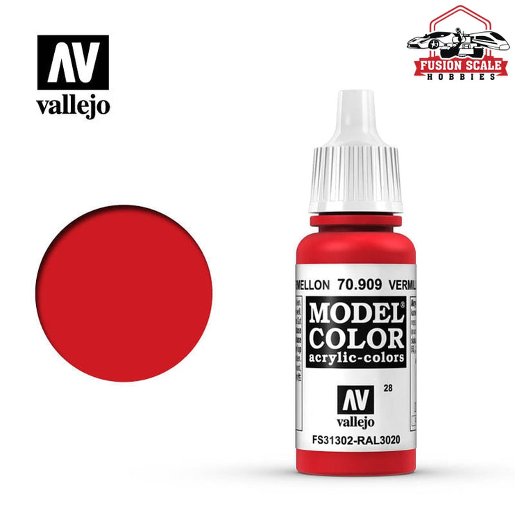 Vallejo Model Color Vermillion VLJ70909