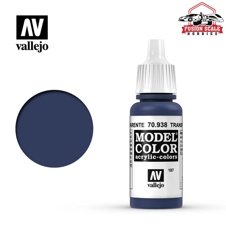 Vallejo Model Color Transparent Blue VLJ70938