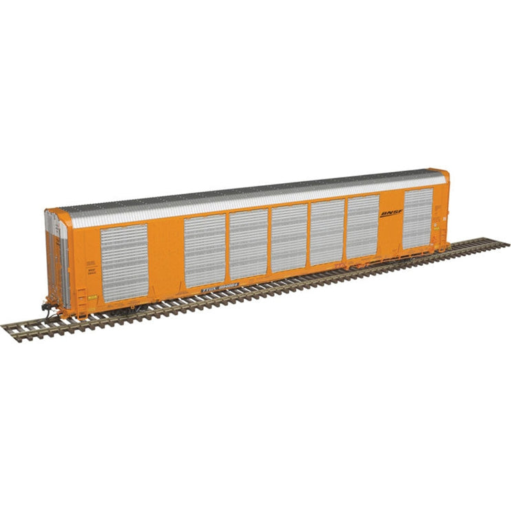 Atlas HO Scale BNSF Gunderson Multi-Mac Enclosed Auto Rack #694759 (Rack #28520 Orange W/ Black Wedge Logo)