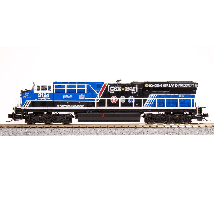 Broadway Limited N Scale ES44AC Diesel CSX #3194/Law Enforcement DC/DCC Sound