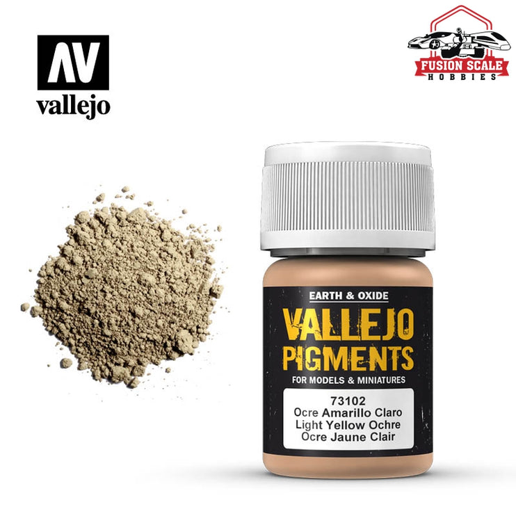 Vallejo Pigment Light Yellow Ocre VLJ73102