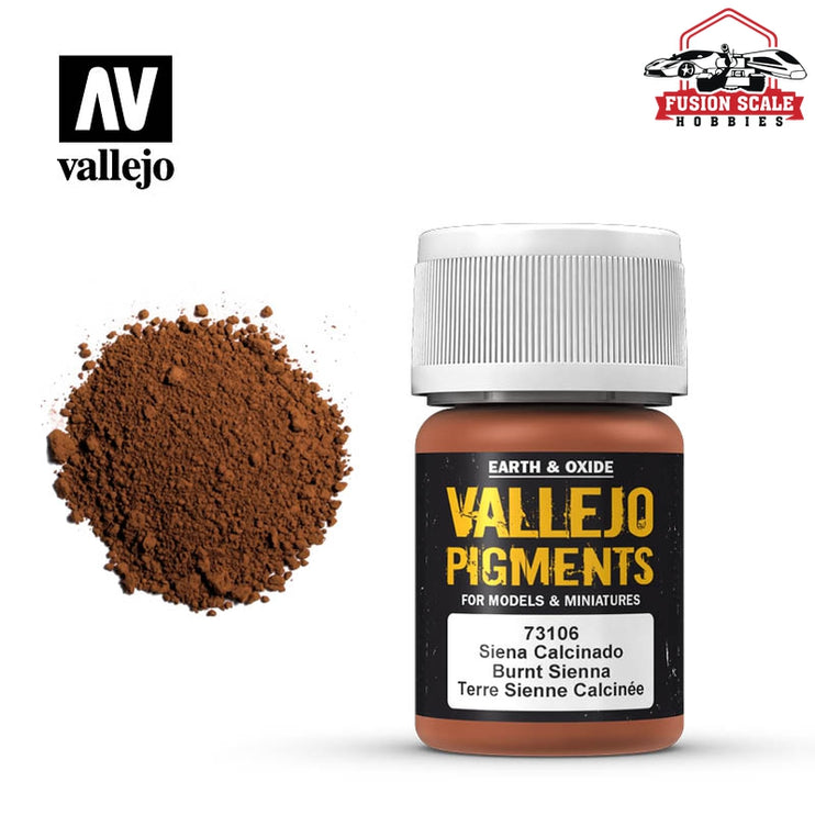 Vallejo Pigment Burnt Sienna VLJ73106