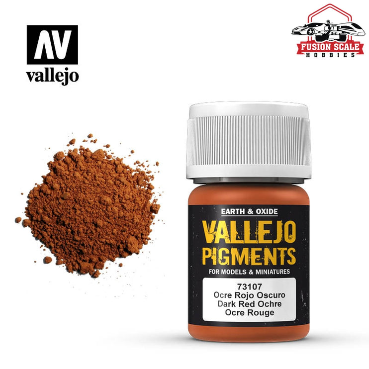 Vallejo Pigment Dark Red Ocre VLJ73107