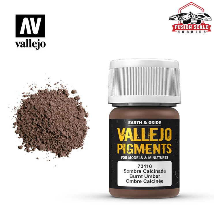 Vallejo Pigment Burnt Umber VLJ73110