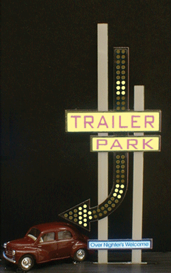 Miller Engineering Trailer Park Arrow Sign