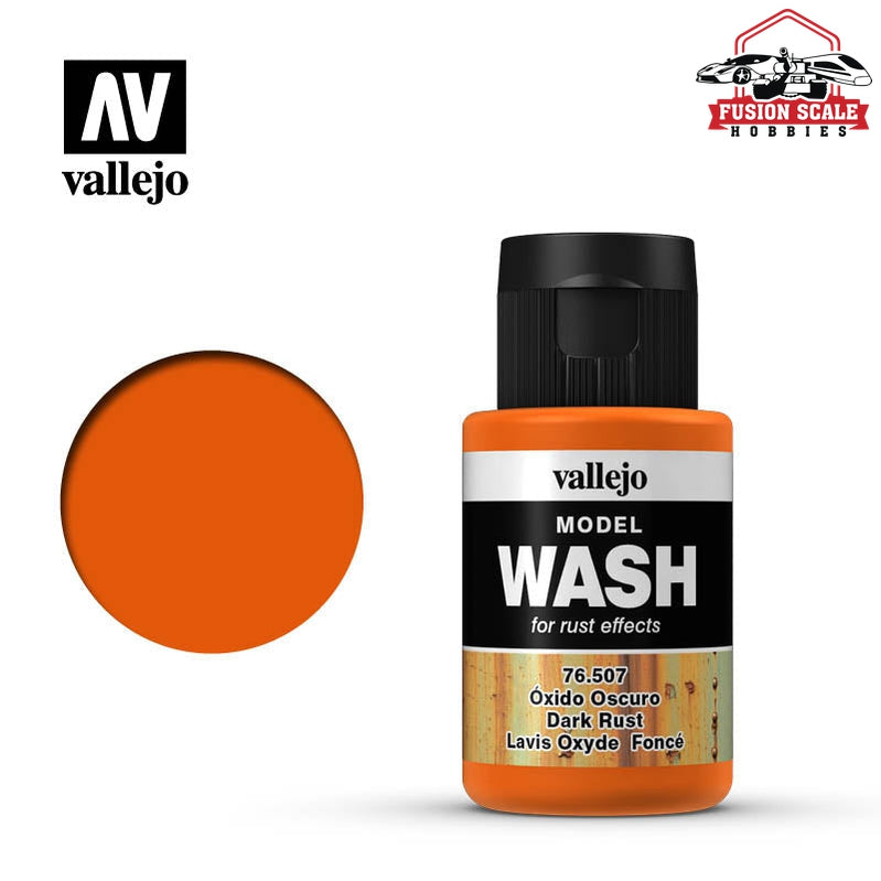 Vallejo Model Wash Dark Rust 35ml Bottle VLJ76507