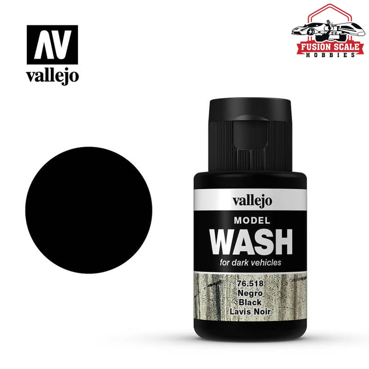 Vallejo Model Wash Black 35ml Bottle VLJ76518