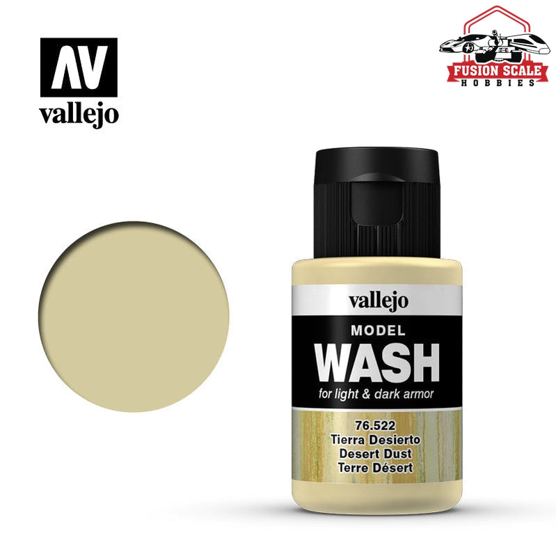 Vallejo Model Wash Desert Dust 35ml Bottle VLJ76522