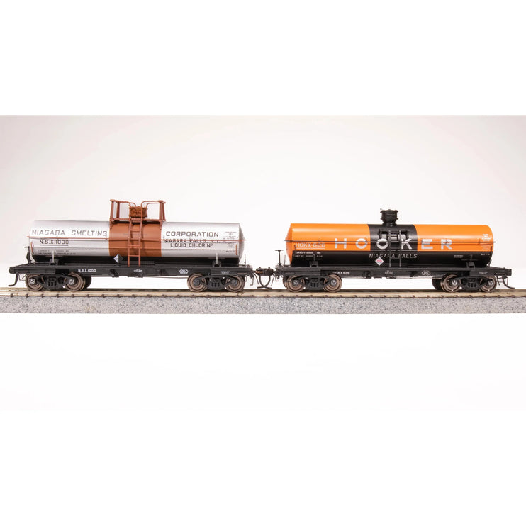 Broadway Limited HO Scale 6000g Tank Car 2pk Hooker Niagara Smelting