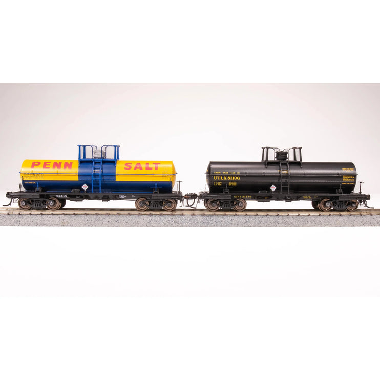 Broadway Limited HO 6000g Tank Car 2pk UTLX/Penn Salt