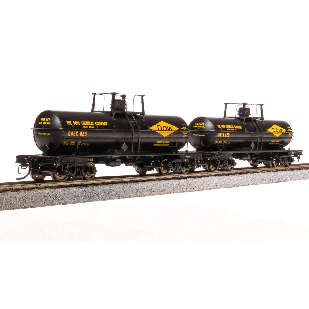 Broadway Limited HO 6000g Tank Car 2pk Dow Chemical