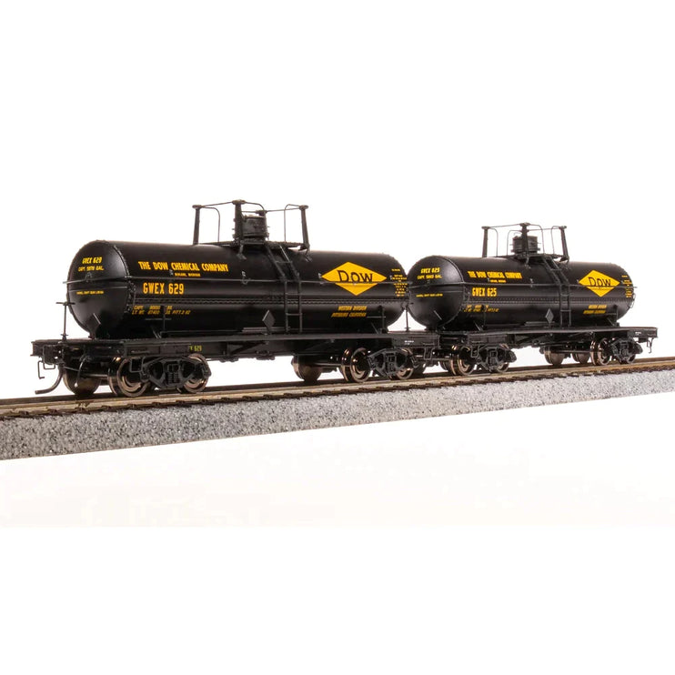 Broadway Limited HO 6000g Tank Car 2pk Dow Chemical