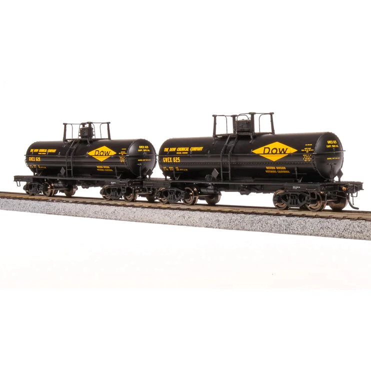 Broadway Limited HO 6000g Tank Car 2pk Dow Chemical