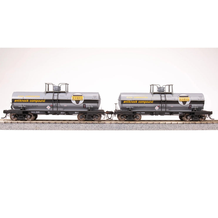 Broadway Limited HO 6000g Tank Car 2pk Ethyl Corp 1960's Scheme