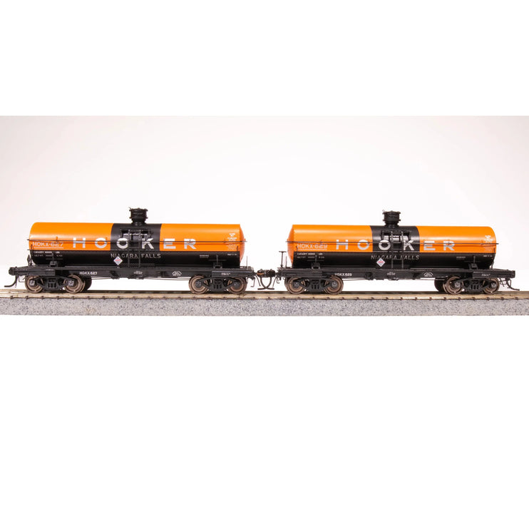 Broadway Limited HO 6000g Tank Car 2pk Hooker As-Delivered