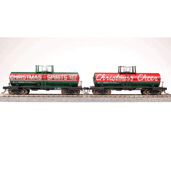 Broadway Limited HO 6000g Tank Car 2pk Christmas