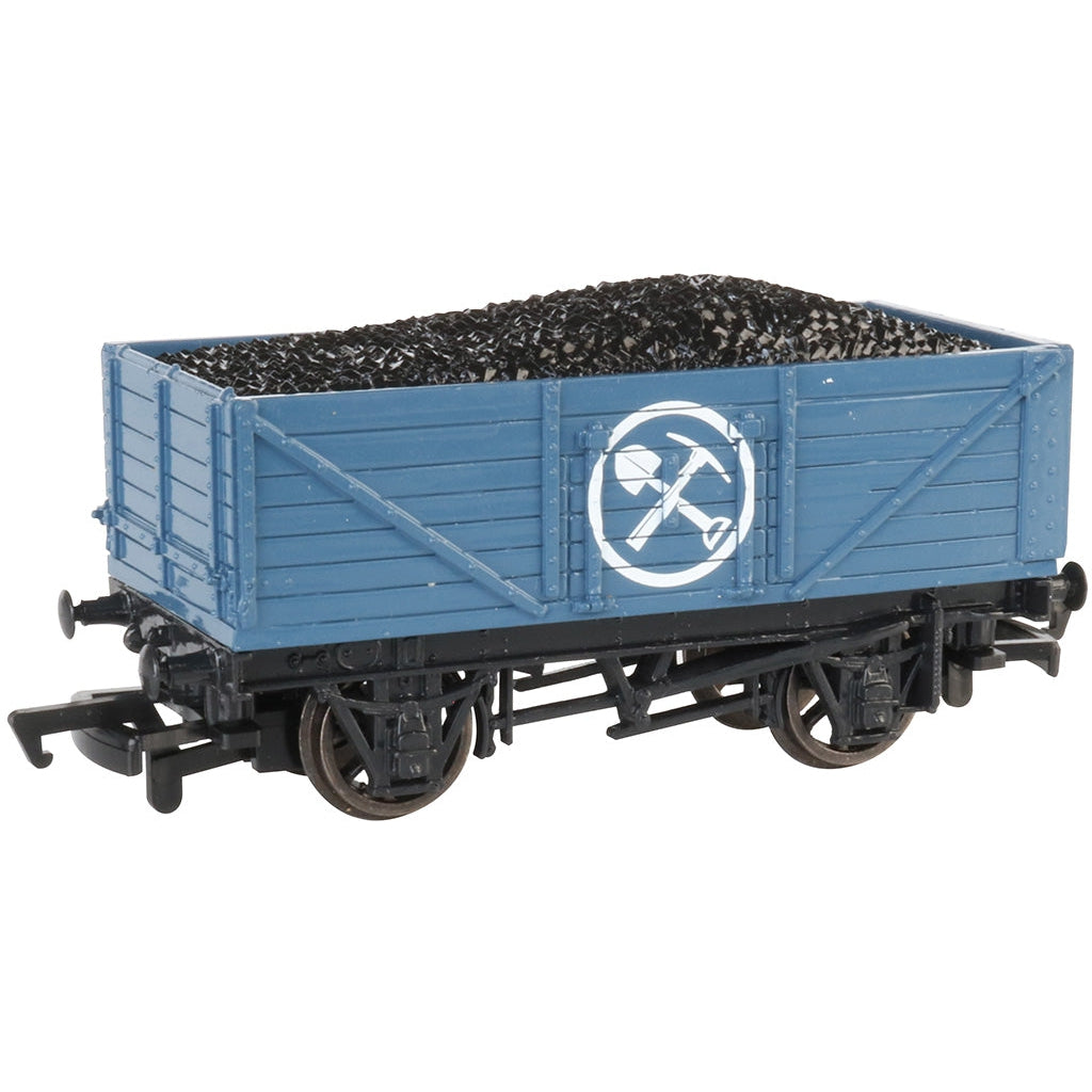 Bachmann HO Scale Thomas & Friends Blue Mining Wagon with Load