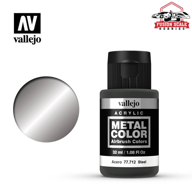 Vallejo Metal Color Steel 32ml Bottle VLJ77712