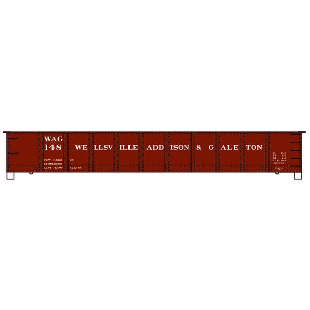 Accurail 81602 HO Scale Wellsville Addison & Galeton 41' Steel Gondola #8160