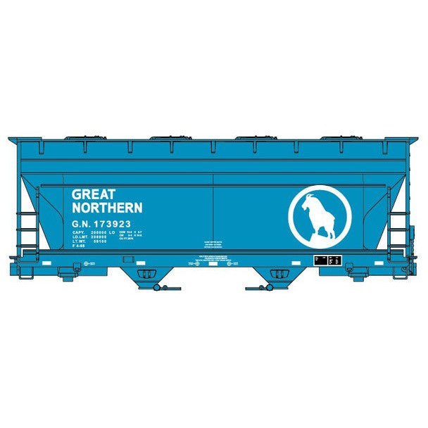 Accurail 81621 HO Scale Great Northern 2-Bay ACF Covered Hopper