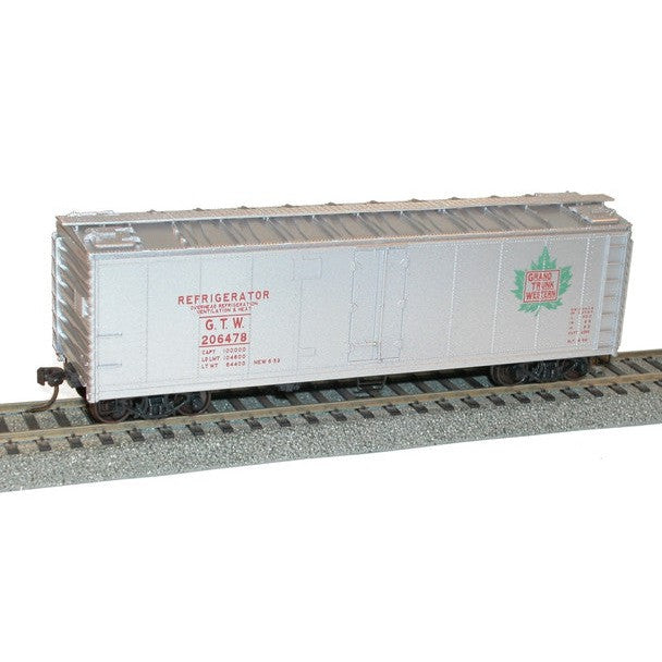 Accurail 8319 HO 40' Steel Refrigerator Car Grand Trunk Western Unassembled Kit