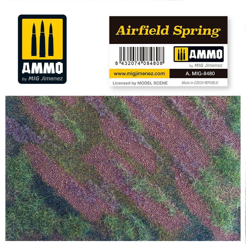 Ammo Mig Scenic Mats Airfield Spring - Fusion Scale Hobbies