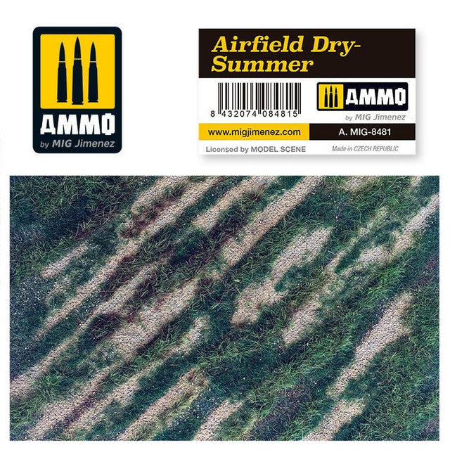 Ammo Mig Scenic Mats Airfield Dry Summer - Fusion Scale Hobbies
