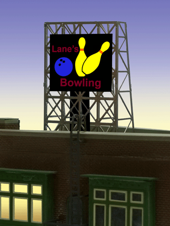 Miller Engineering Bowling Rooftop Sign  (N/Z)