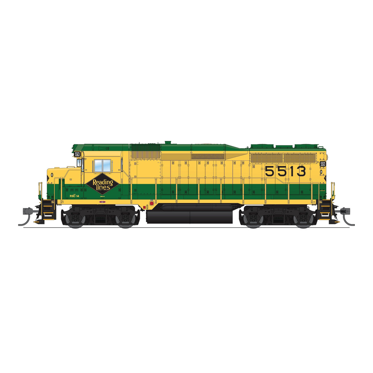 Broadway Limited HO Scale EMD GP30 RDG 5520 Green & Yellow Paragon4 Sound/DC/DCC HO
