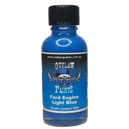 Outlaw Paints Ford Engine Light Blue