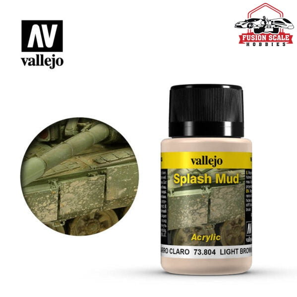 Vallejo Light Brown Splash Mud Weathering Effect 73804