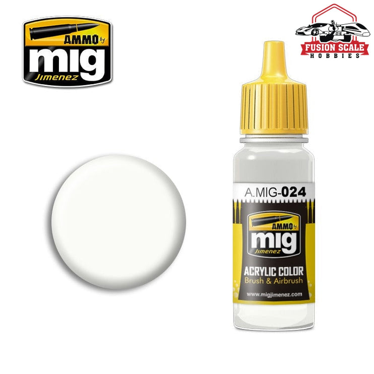 Ammo Mig Jimenez Washabel White Camo Acrylic Paint - Fusion Scale Hobbies