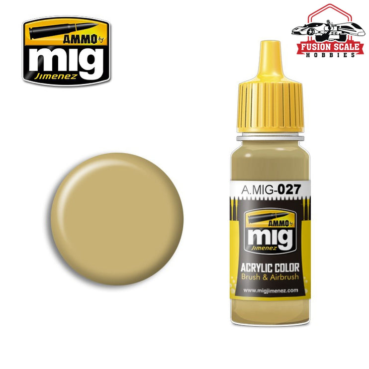 Ammo Mig Jimenez Ral8031 F9 German Sand Beige - Fusion Scale Hobbies