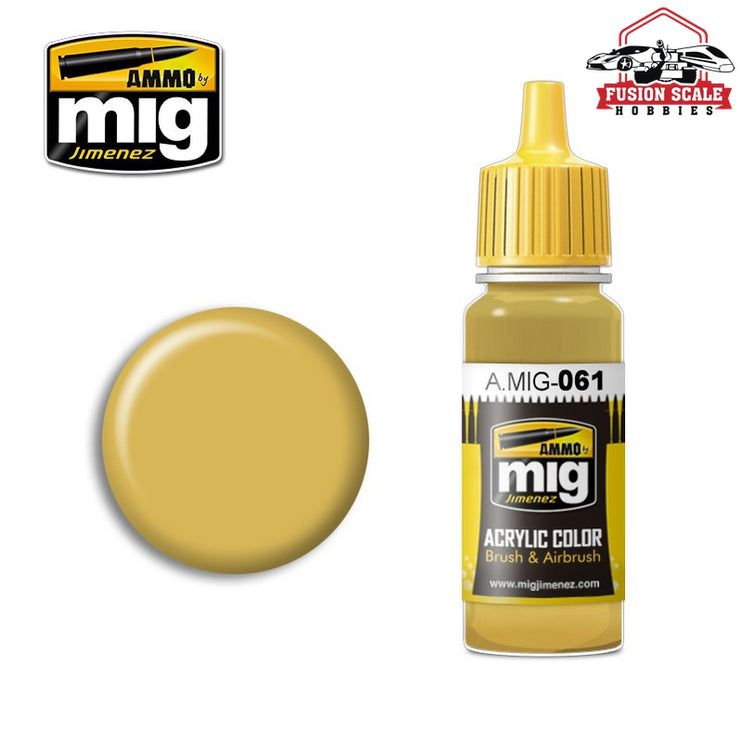 Ammo Mig Jimenez Warm Sand-yellow - Fusion Scale Hobbies