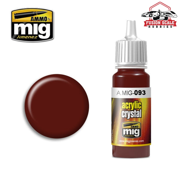 Ammo Mig Jimenez Crystal Red Acrylic - Fusion Scale Hobbies