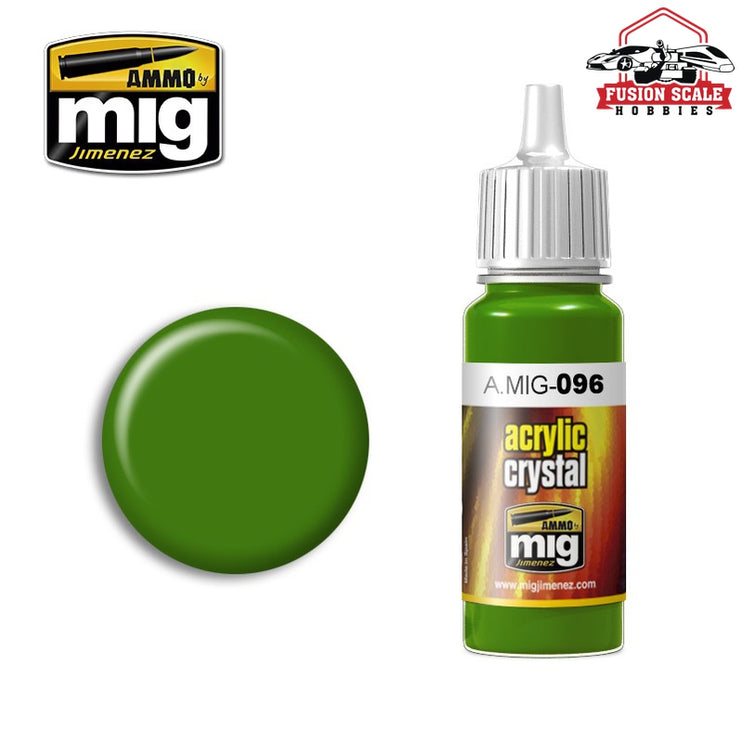 Ammo Mig Jimenez Crystal Green Periscope Acrylic - Fusion Scale Hobbies