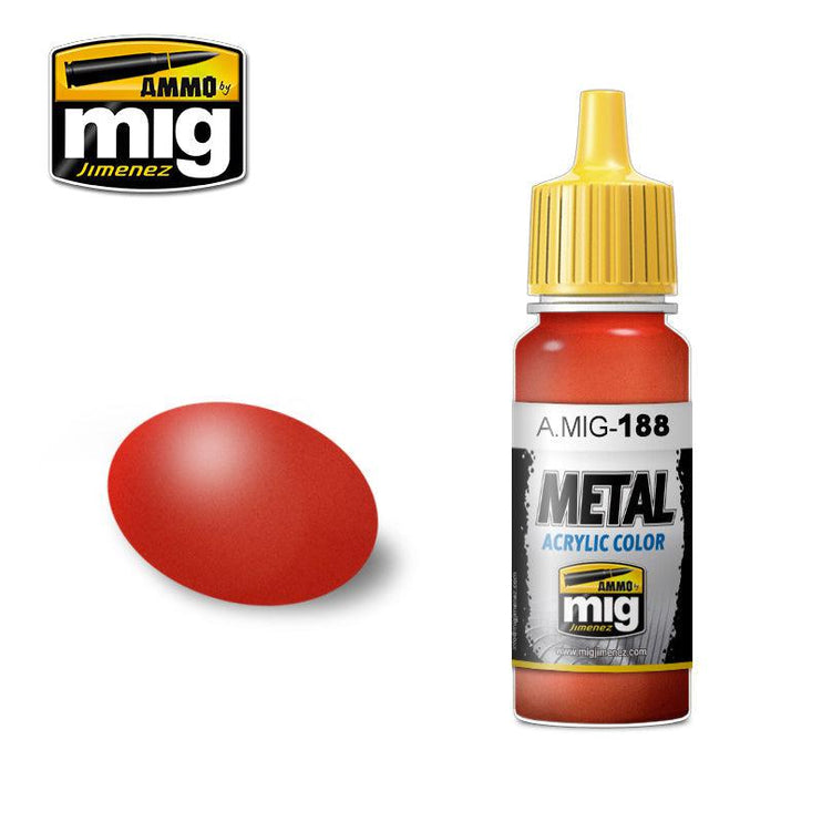 Ammo Mig Acrylic Metallic Red - Fusion Scale Hobbies