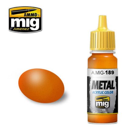 Ammo Mig Acrylic Metallic Orange - Fusion Scale Hobbies