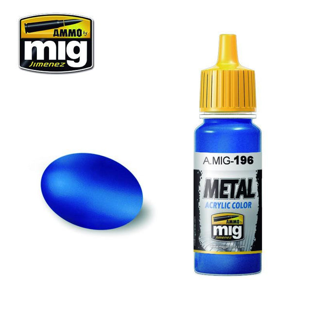 Ammo Mig Acrylic Warhead Metallic Blue - Fusion Scale Hobbies