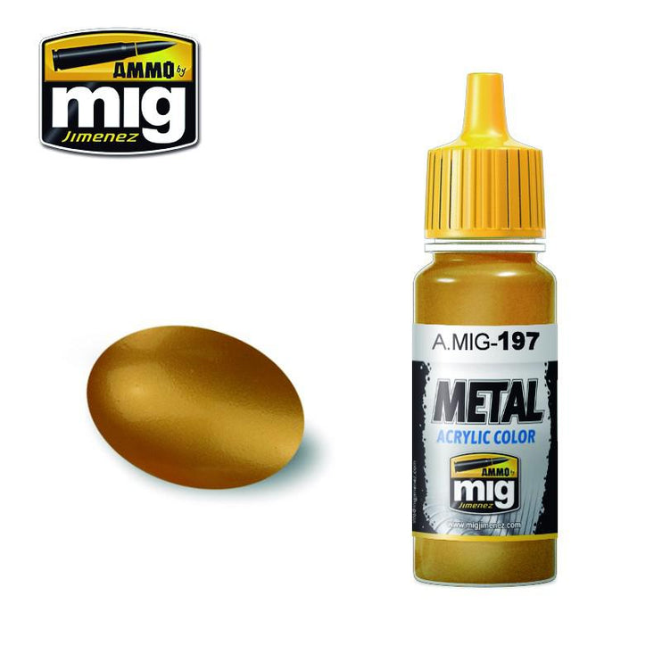 Ammo Mig Acrylic Brass - Fusion Scale Hobbies