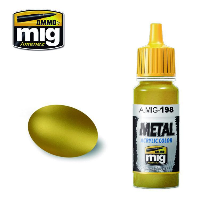 Ammo Mig Acrylic Gold - Fusion Scale Hobbies