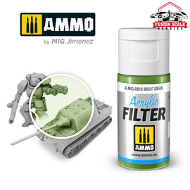 Ammo Mig Jimenez Acrylic Filter Bright Green - Fusion Scale Hobbies