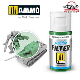 Ammo Mig Jimenez Acrylic Filter  Phthalo Green - Fusion Scale Hobbies