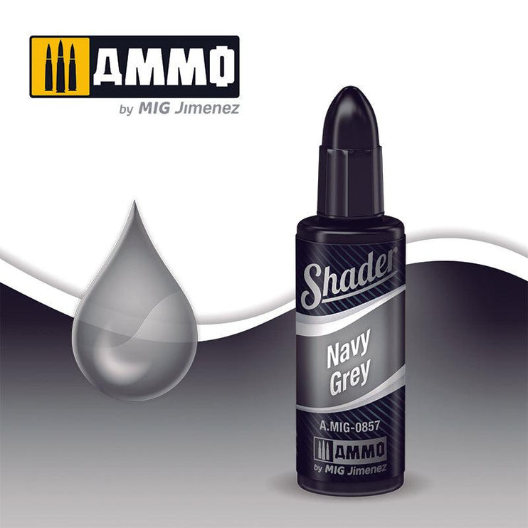 Ammo by Mig Jimenez Navy Grey Shader AMIG0857 - Fusion Scale Hobbies